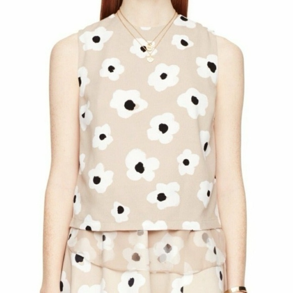 Kate Spade Silk Floral Top Size XS